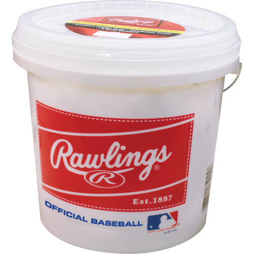 White R8UBUCK24 bucket of 24 recreational baseballs